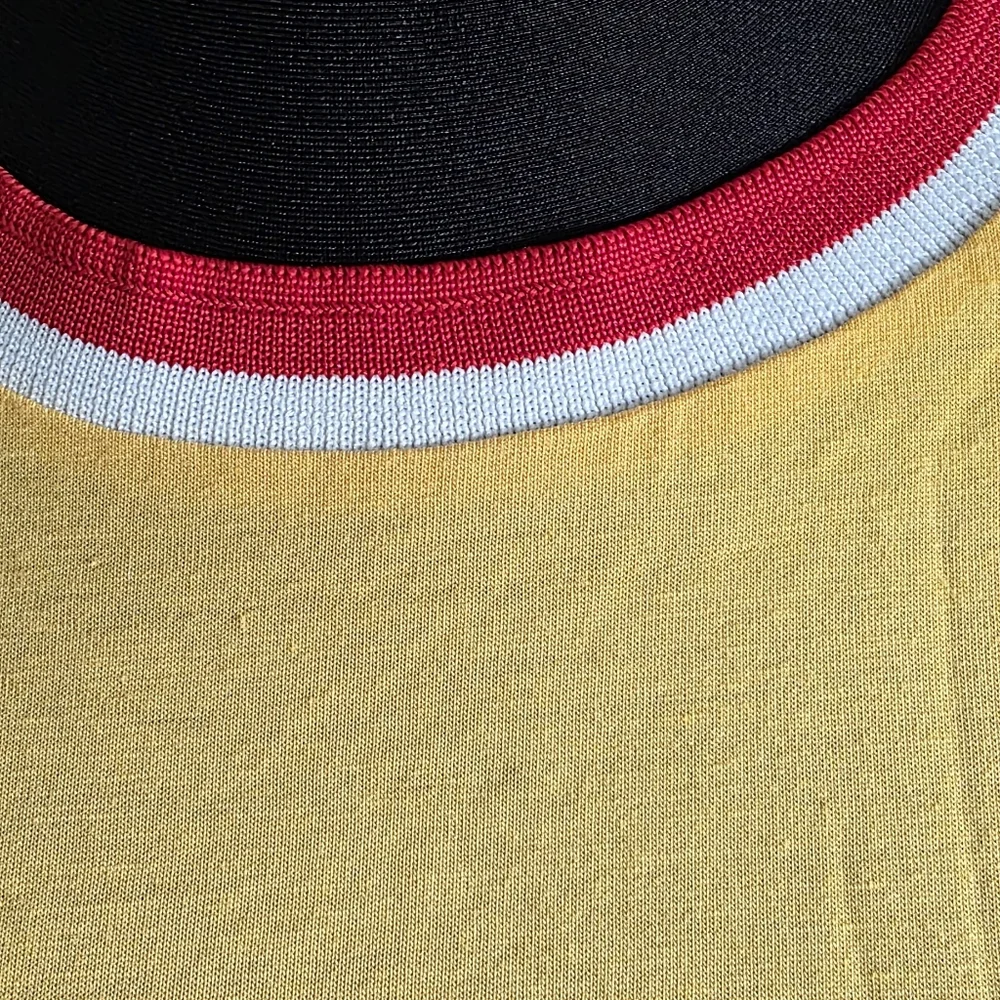 Zara Trafaluc Yellow Crop Fitted Plain T-Shirt S - Picture 2 of 5